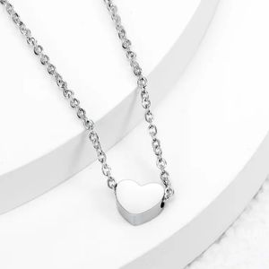 18 KT Gold Over Titanium Heart Necklace